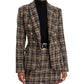 Aqua Cutaway Tweed Jacket