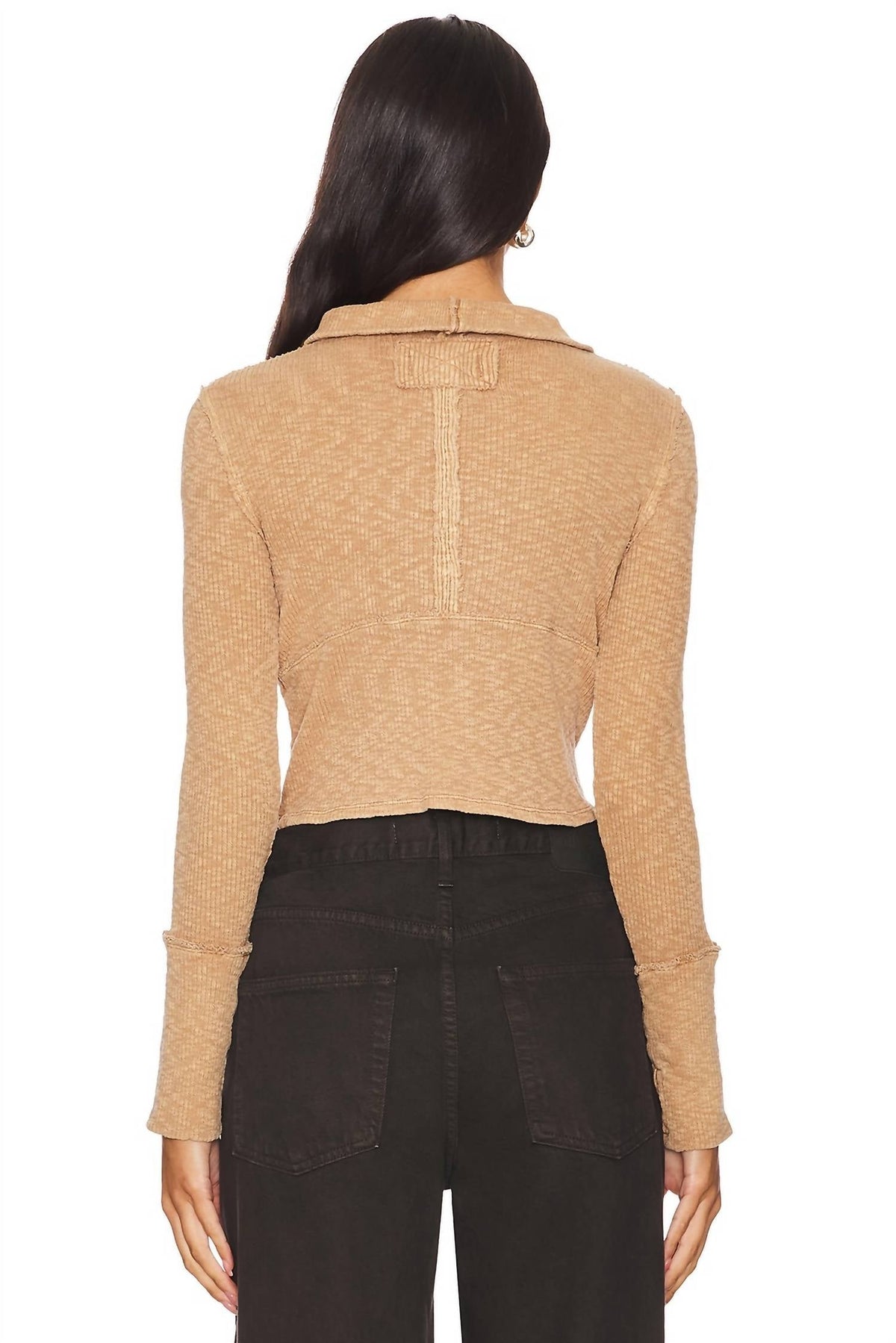Free People - Midnight Half Zip Top