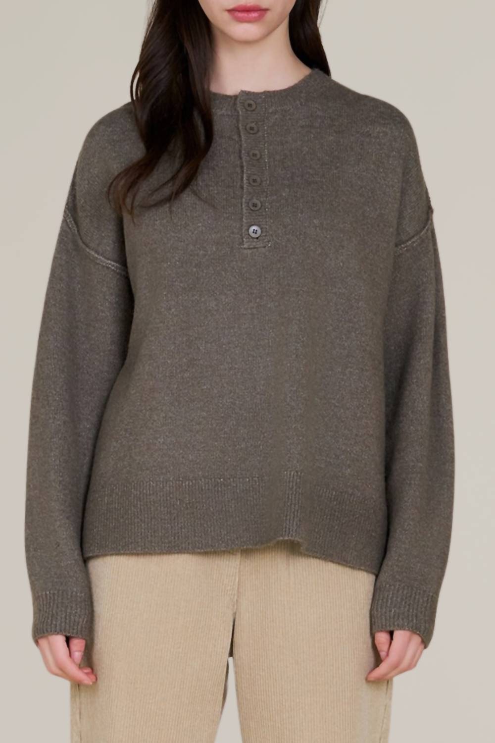 Grade & Gather - Button Down Pullover Sweater