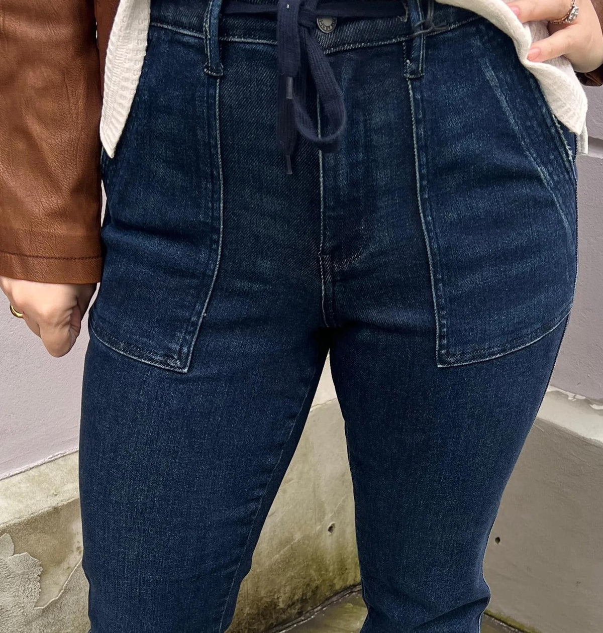 Judy Blue - High Waist Double Cuff Jogger Jeans