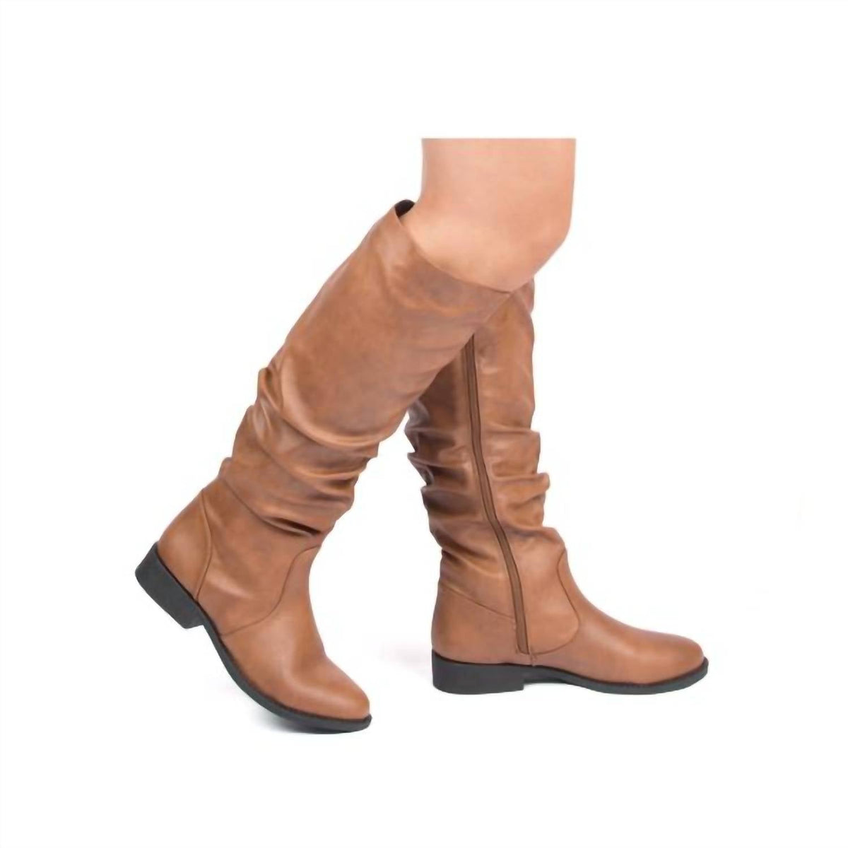 Qupid - Women's Slouchy Crinkle Boots