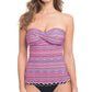 Profile By Gottex - Shirred Bandeau Tankini Top