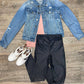 Kancan - Distressed Denim Jacket