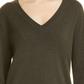 Vince Weekend V-Neck Cashmere Sweater in 355Dkp-Dk Pine , Size Small Green