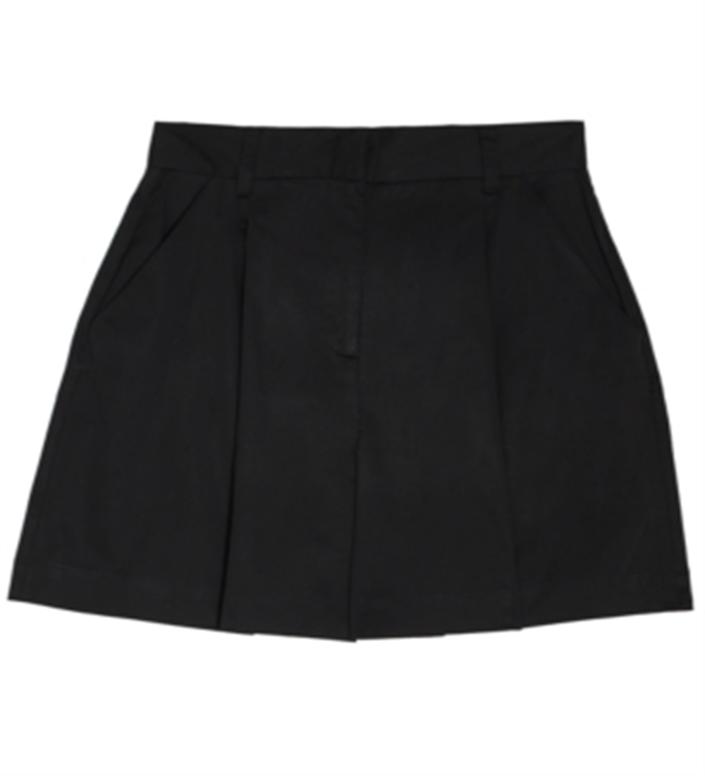 Danielle Bernstein Women's Pleated Zippered Shorts Black Size 14