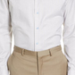David Donahue Trim Fit Plaid Dress Shirt In White/Dune Size 15.5 - 34