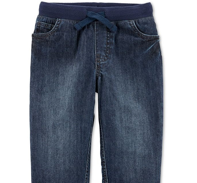 Carter's Toddler Boy's Cotton Drawstring Jeans Blue Size 5T