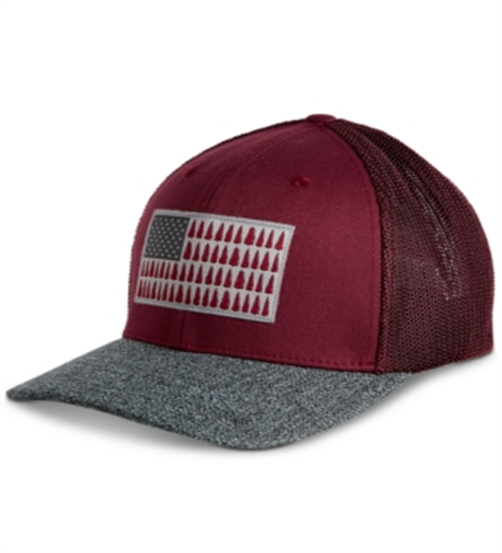 Columbia Men's Mesh Tree Flag Ball Cap Red Size Small