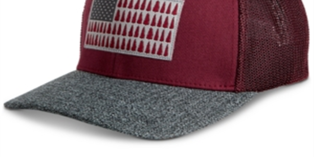 Columbia Men's Mesh Tree Flag Ball Cap Red Size Small