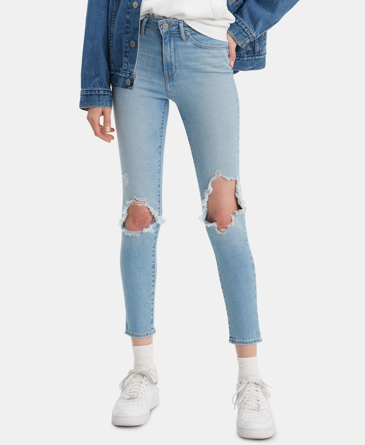 Levi's Women's 721 Ankle High Rise Skinny Jeans Blue Size 27