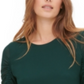 Calvin Klein Women's Scoop-Neck Drawstring-Sleeve Top Green Size Small