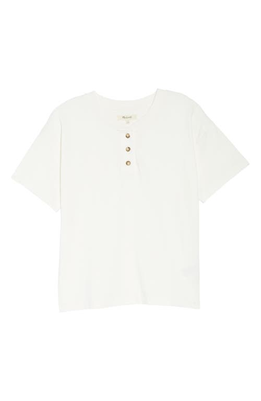 Madewell Parkview Henley Tee in Lighthouse Blue Size Large