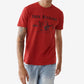True Religion Men's Core Buddha Cotton Graphic Tee Red Size Small