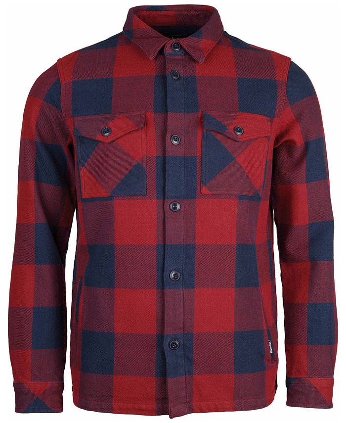 Barbour Men's Hordon Overshirt Blue Size XX-Large