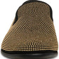 Steve Madden Men's Mezmoryz Stud Smoking Slipper Black/gold