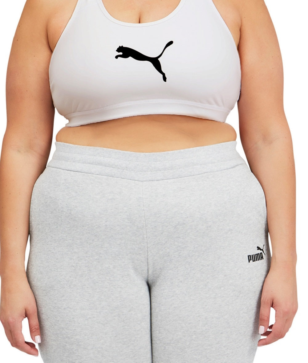 Puma Women's 4Keeps Mid Impact Sports Bra White Size 2X