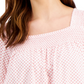 Tommy Hilfiger Women's Daisy Dot Puffed Sleeve Top Pink Size Large