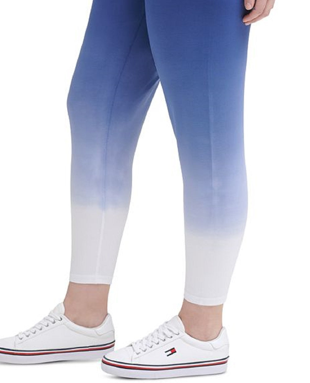 Tommy Hilfiger Women's Dip Dye Leggings Blue Size 2X