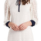 Riley & Rae Women's Leyla Lace Dress White Size Medium