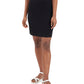 Riley & Rae Women's Sia Ribbed Pull On Skirt Black Size X-Small