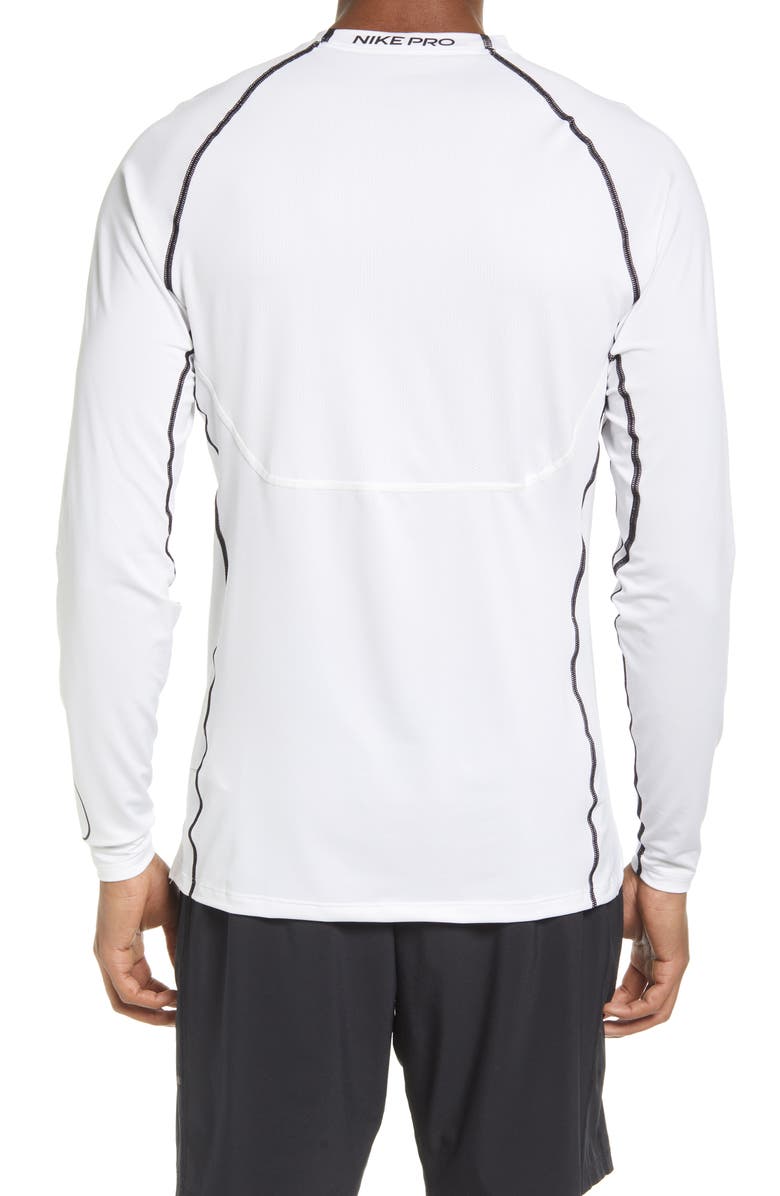 Nike Men's Pro Dri Fit Performance Slim Fit T-Shirt White Size Large