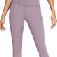 Nike Women's Women's Yoga 7/8 Tights Purple Size 2X