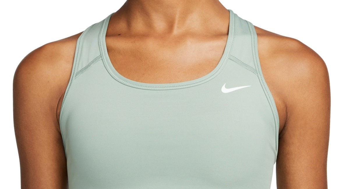 Nike Women's Dri Fit Racerback Medium Impact Sports Bra Green Size Small