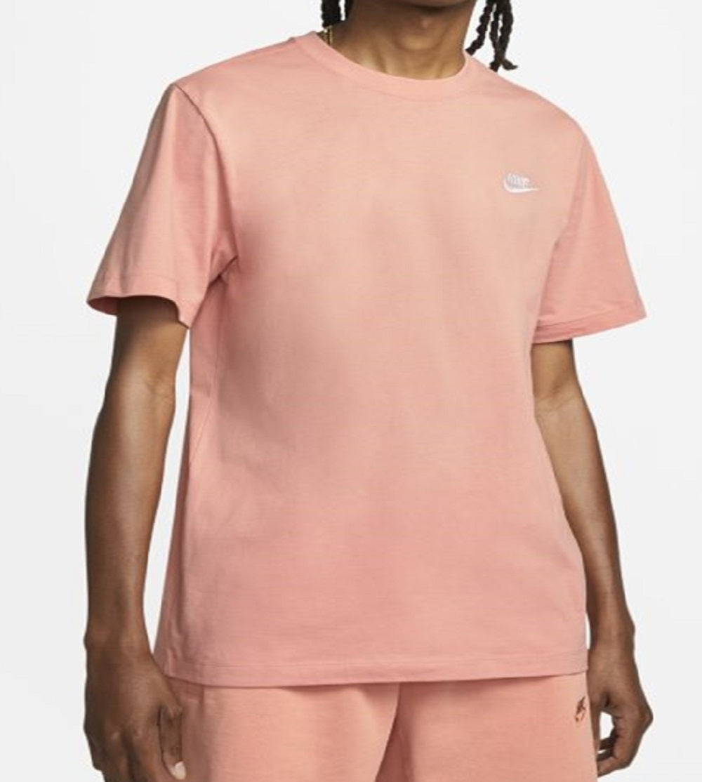 Nike Men's Club T-Shirt Pink Size M
