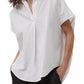 French Connection Women's Rhodes Popover Shirt White Size Medium