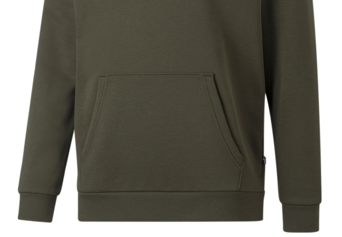 Puma Men's Essential Oversized Two Color Logo Hoodie Green Size Small