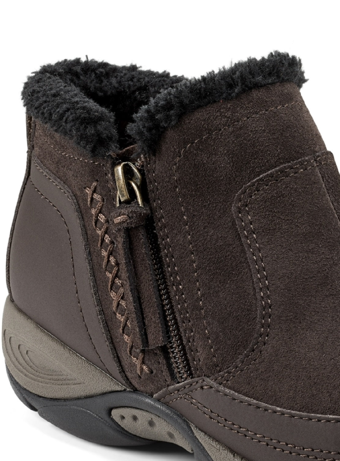 Easy Spirit Women's Epic Water Resistant Ankle Boot Brown Size 7.5 M