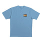 Quiksilver Waterman Men's Short Range Screen T-Shirt Blue Size Large