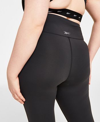Reebok Women's Lux 3/4 Leggings Black Size 1X