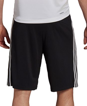 adidas Men's Primeblue Stripes Shorts Black Size Small