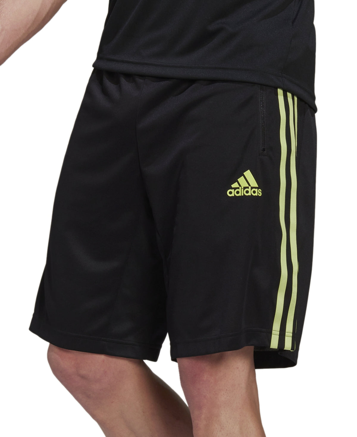 adidas Men's Primeblue Designed 2 Move 10 3 Stripes Shorts Black Size Medium