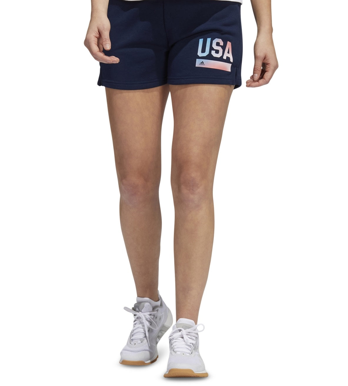 adidas Women's Sport Shorts Blue Size Medium