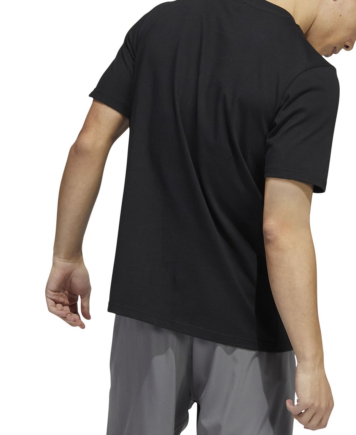 adidas Men's Sketch Track T-Shirt Black Size Large