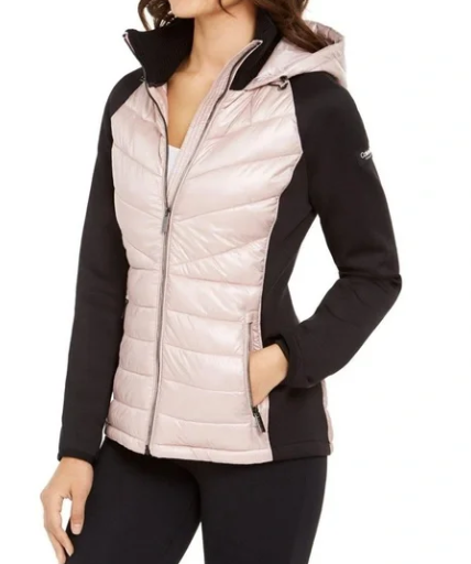 calvin-klein-womens-hooded-side-panel-jacket-pink-size-medium