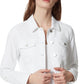 Frayed Denim Women's Classic Jacket White Size Medium