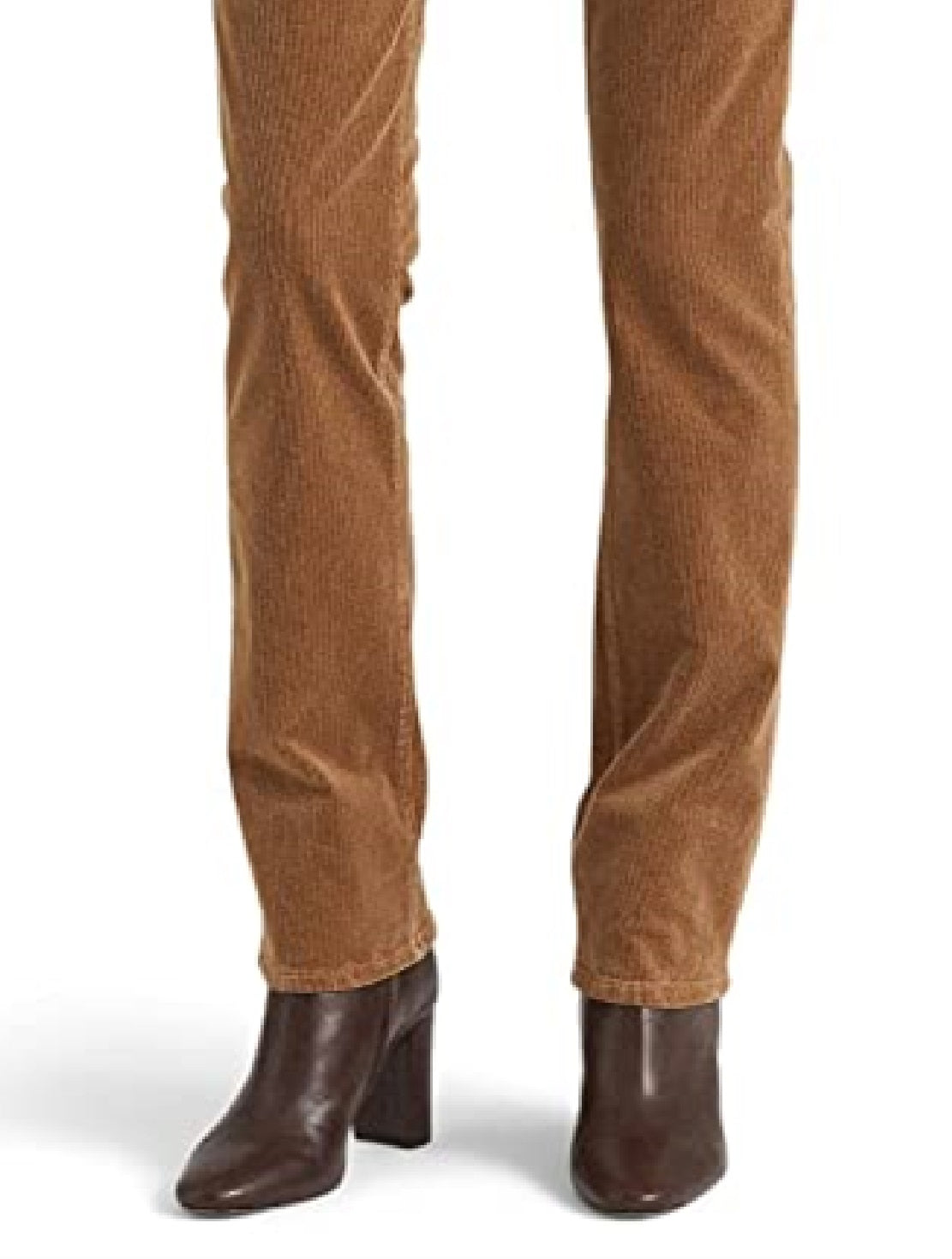 Ralph Lauren Women's Corduroy Mid Rise Straight Pant Brown Size 16