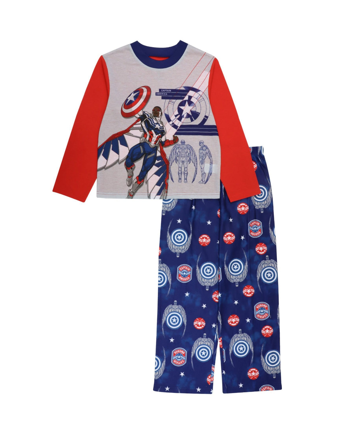 Ame Big Boys Avengers Pajamas 2 Piece Set Blue Size 8