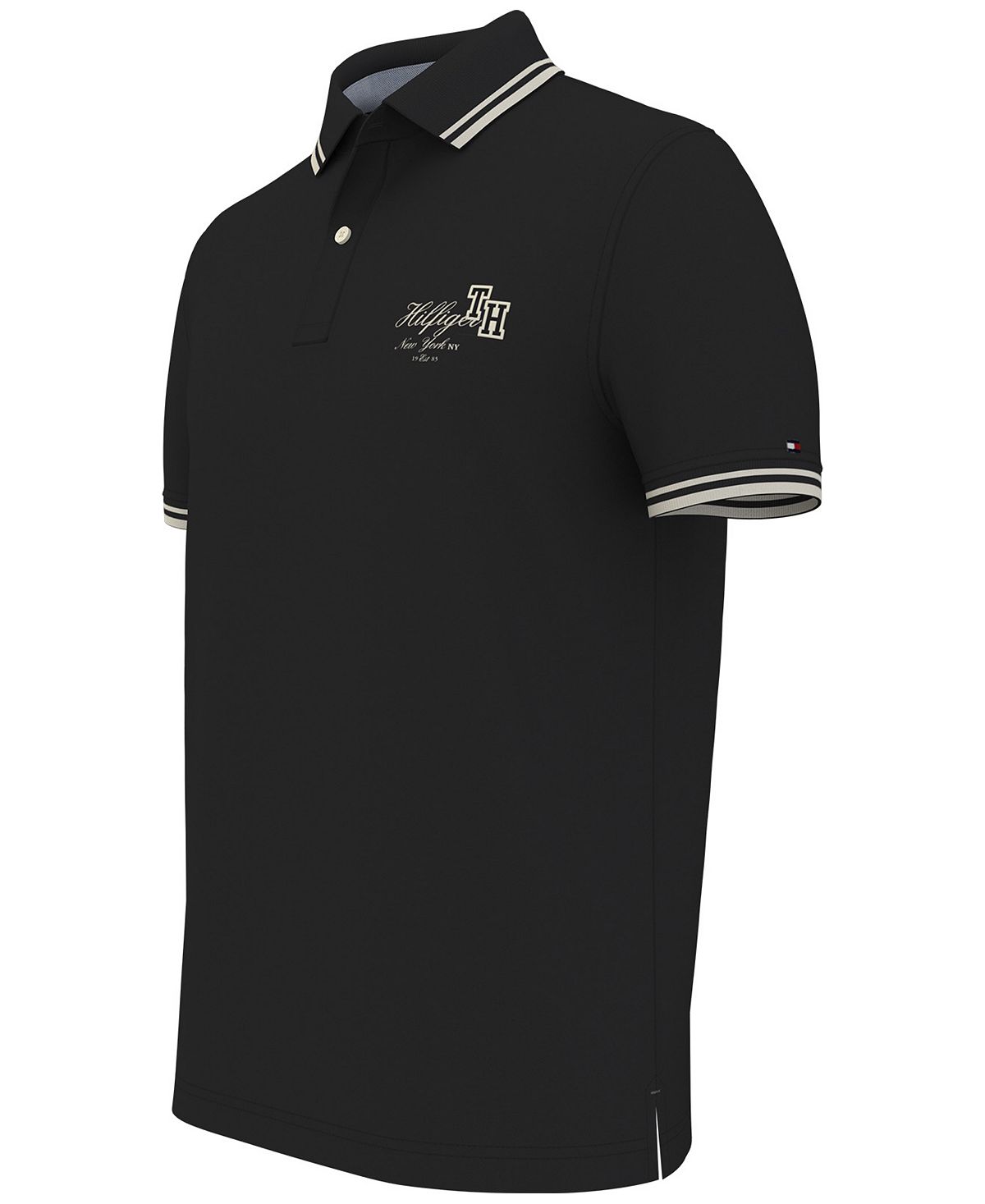 Tommy Hilfiger Men's Christian Regular Fit Polo Shirt Black Size XL