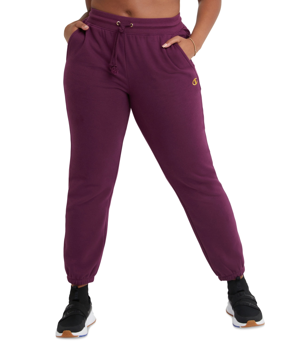Champion Women's Velour Blocked Jogger Pants Purple Size X-Small