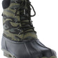 Weatherproof Vintage Men's Camouflage Waterproof Duck Boots Shoes Green Size 8M