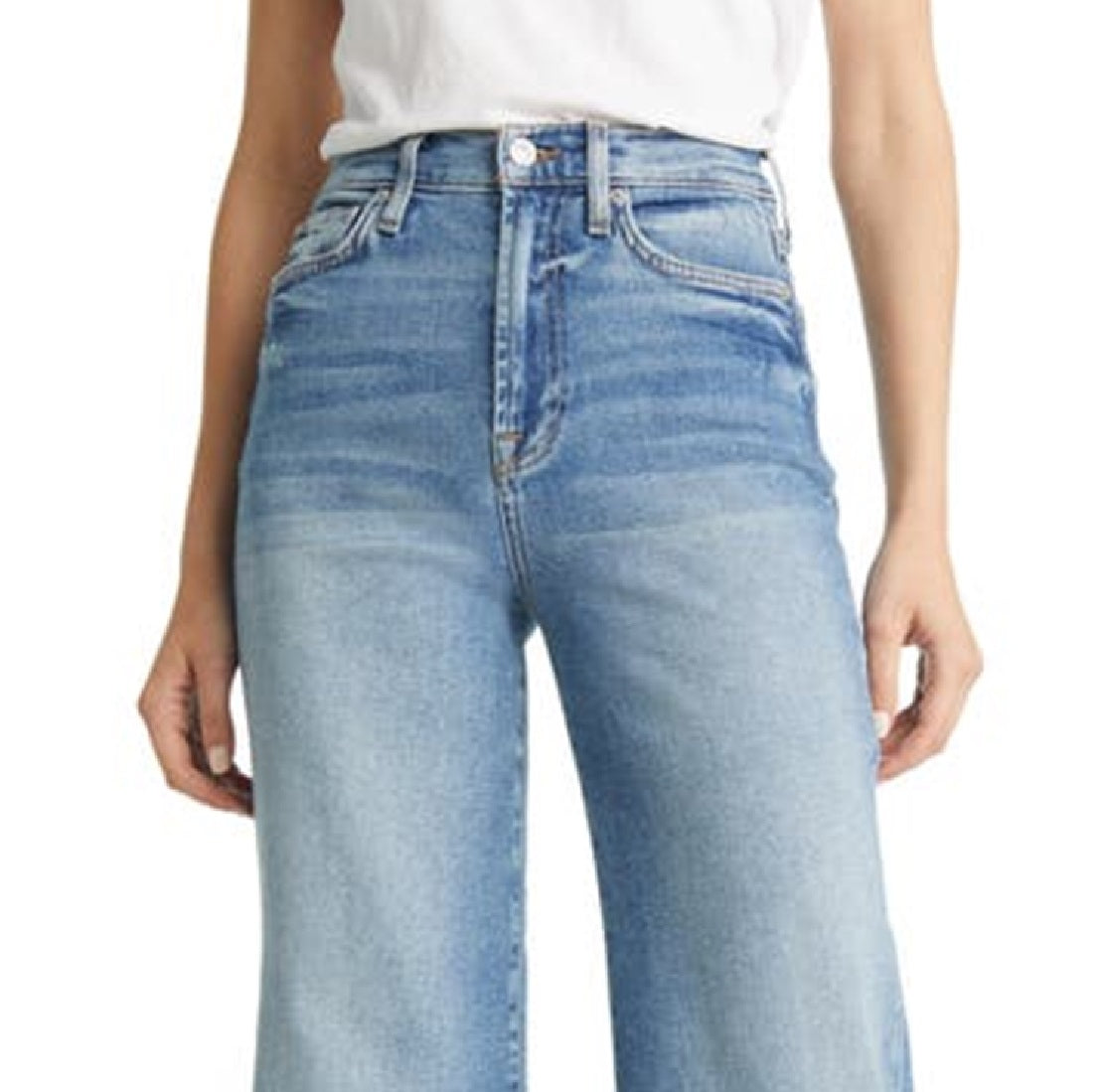 JEN7 Women's High Waist Stretch Denim Jeans Blue Size 27