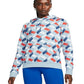 Nike Women's Sportswear Essentials Printed Hoodie Blue Size Large