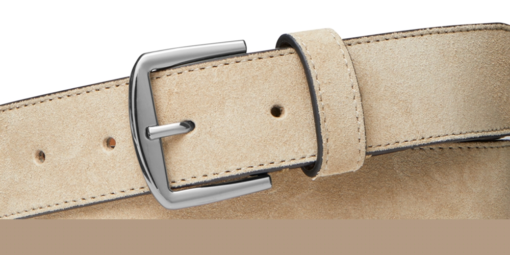 Michael Kors Men's Suede Dress Belt Gray Size 38