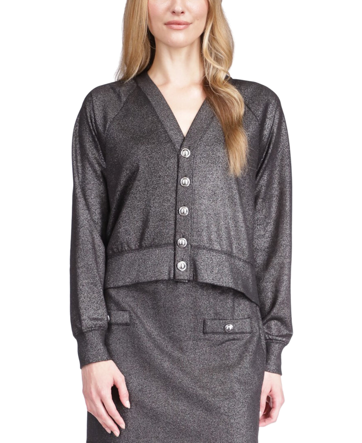 michael-kors-womens-shimmer-button-cardigan-black-size-x-large