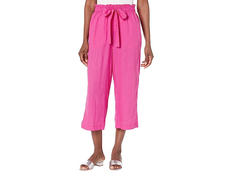 Michael Kors Women's Wide Leg Tie Front Pants Pink Size X-Large