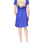 Michael Kors Women's Jacquard Zebra Tie Dress Blue Size 10